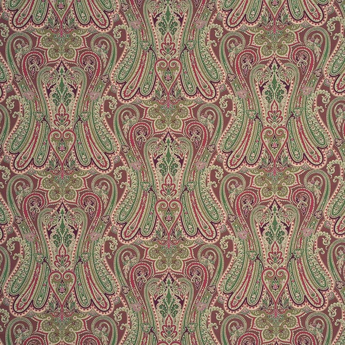 Mulberry Home Heirloom Paisley Damson Fabric Sample FD260.H35.0