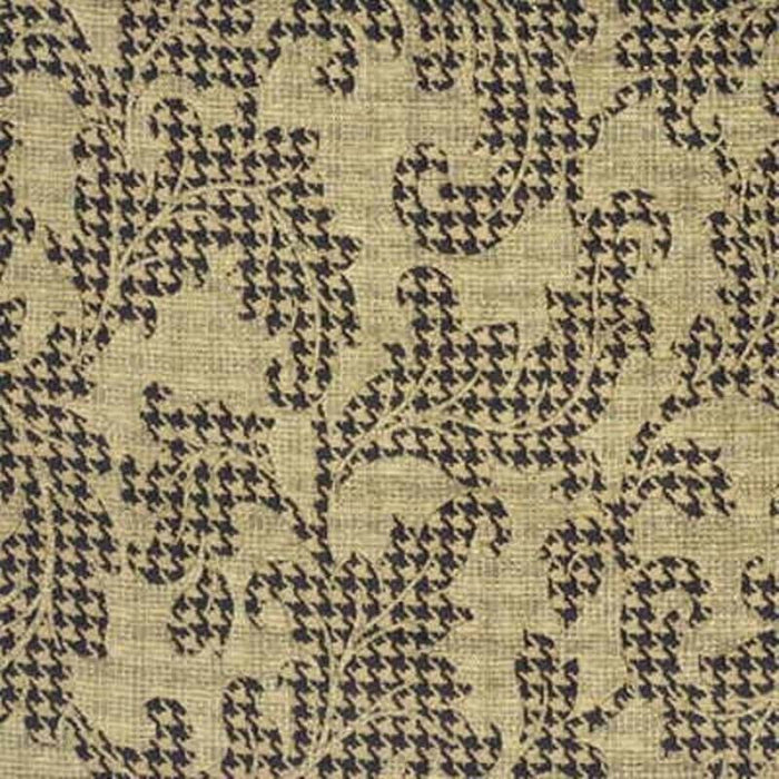 Mulberry Home Acanthus Leaves Beige/Chocolate/Tan Fabric Sample FD602.K131.0