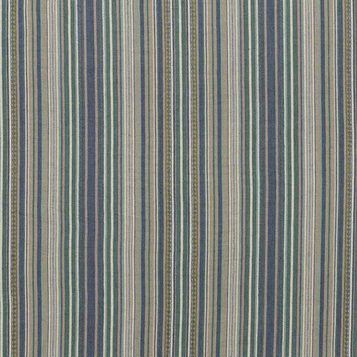 Mulberry Home Tapton Stripe Teal/Indigo Fabric Sample FD735.R46.0