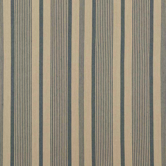 Mulberry Home College Stripe Teal/Linen Fabric Sample FD758.R30.0