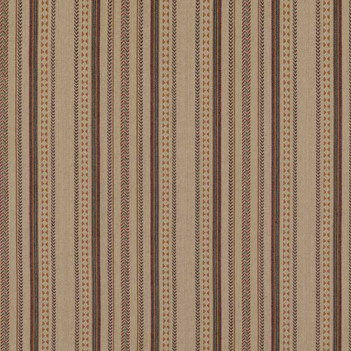 Mulberry Home Racing Stripe Plum Fabric Sample FD788.H113.0