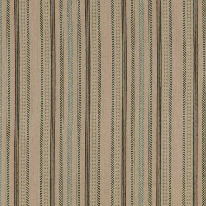 Mulberry Home Racing Stripe Lovat Fabric Sample FD788.R106.0