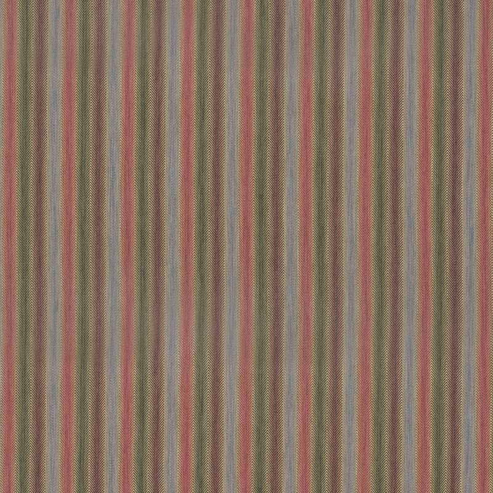 Mulberry Home Shepton Stripe Plum/Green Fabric Sample FD811.H154.0