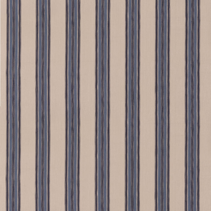 Mulberry Home Falmouth Stripe Indigo Fabric Sample FD829.H10.0