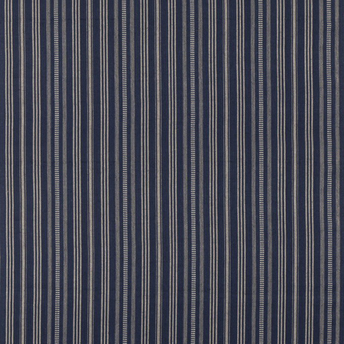 Mulberry Home Signal Stripe Indigo Fabric Sample FD831.H10.0