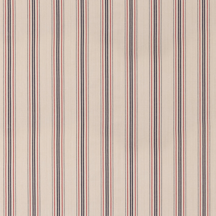 Mulberry Home Seaford Stripe Blue/Red Fabric Sample FD834.G103.0