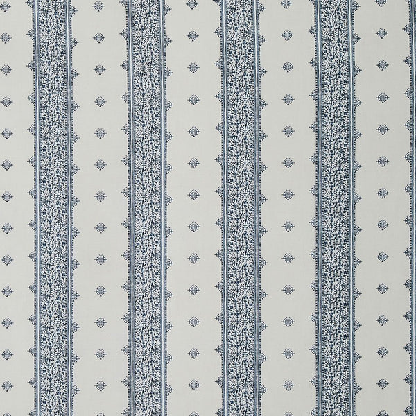 Peter Dunham Fez - Outdoor Blue On White Fabric Sample 139FEZ13