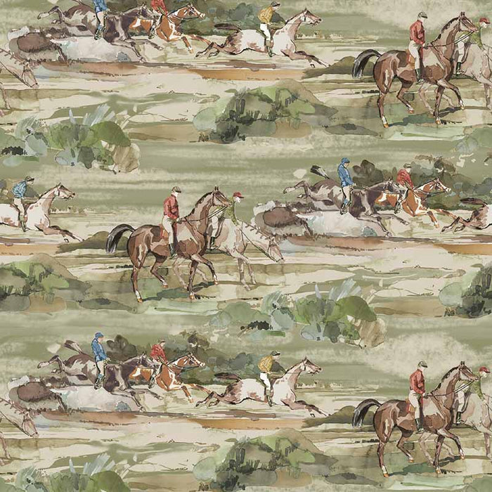 Mulberry Home Morning Gallop Antique Wallpaper Sample FG097.J52.0