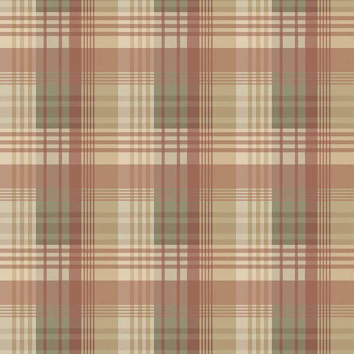 Mulberry Home Mulberry Ancient Tartan Lovat/Red Wallpaper Sample FG100.R114.0