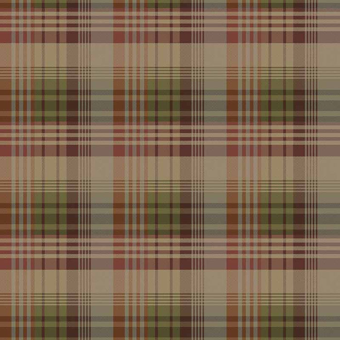 Mulberry Home Mulberry Ancient Tartan Red/Plum Wallpaper Sample FG100.V54.0