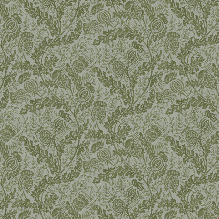 Mulberry Home Mulberry Thistle Green/Teal Wallpaper Sample FG108.S47.0