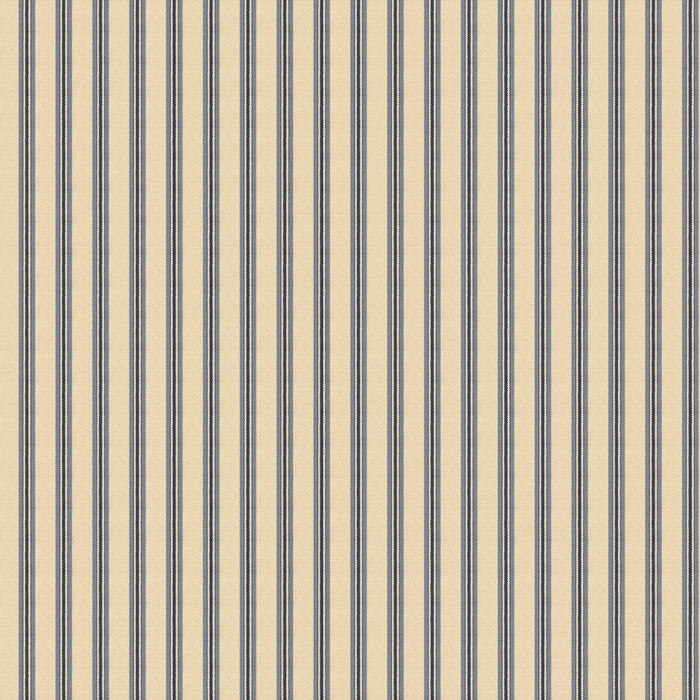 Mulberry Home Somerton Stripe Indigo Wallpaper Sample FG109.H10.0