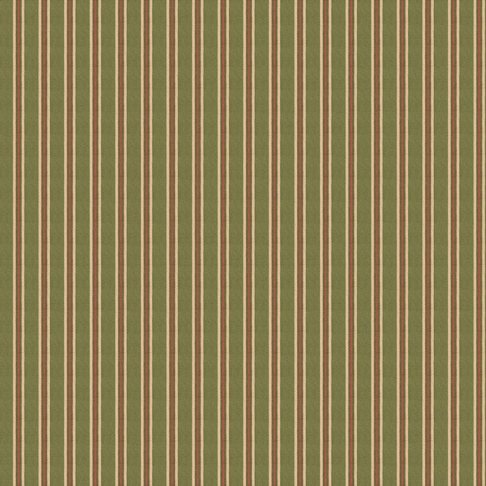 Mulberry Home Somerton Stripe Green Wallpaper Sample FG109.S101.0