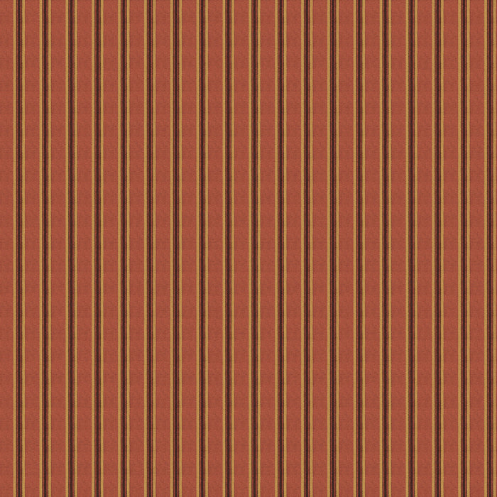 Mulberry Home Somerton Stripe Russet Wallpaper Sample FG109.V55.0