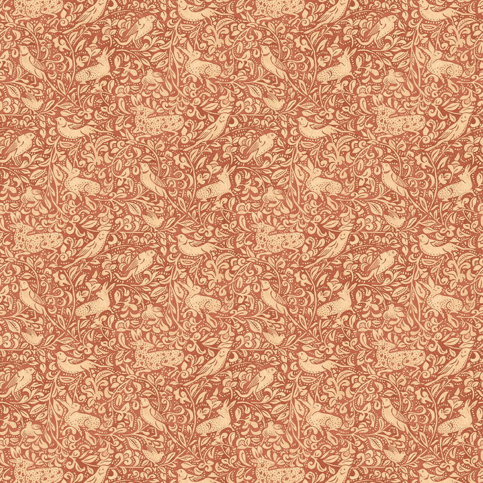 Mulberry Home Hedgerow Russet Wallpaper Sample FG110.V55.0