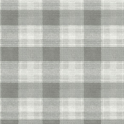 York Woven Buffalo Check Grey Wallpaper FH4081