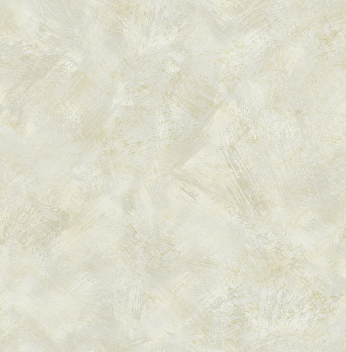 Seabrook Designs Faux Metallic Champagne And White Wallpaper Sample FI70907