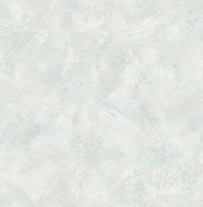 Seabrook Designs Faux Metallic Ivory, Powder Blue, And White Wallpaper FI70908