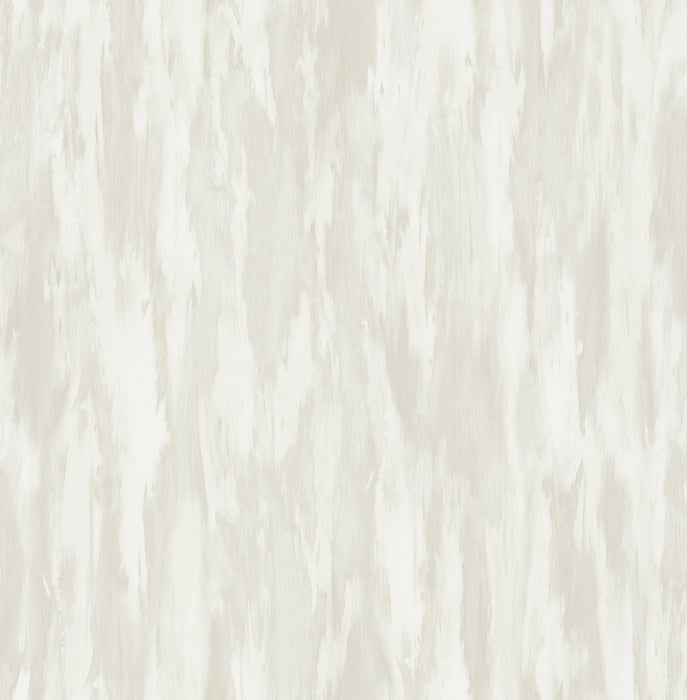 Seabrook Designs Stria Metallic Pearl And Off-white Wallpaper Sample FI71702