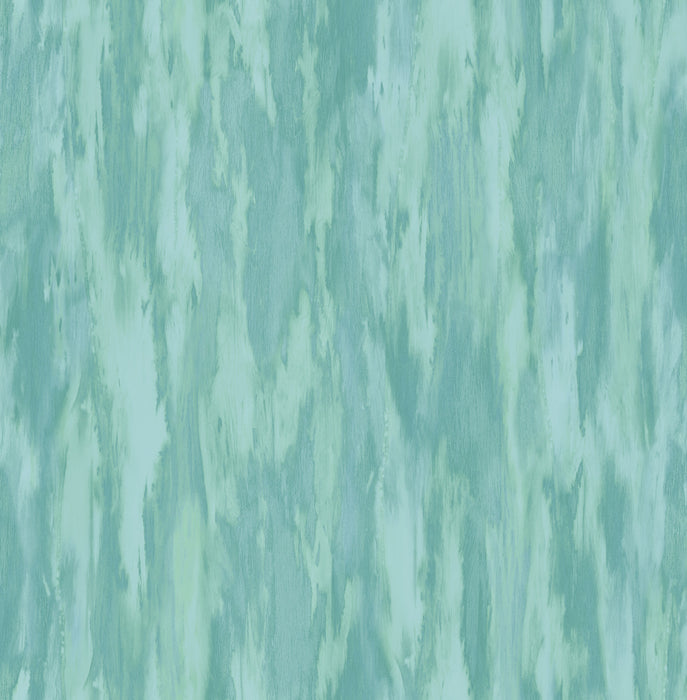 Seabrook Designs Stria Metallic Turquoise And Aqua Wallpaper FI71704