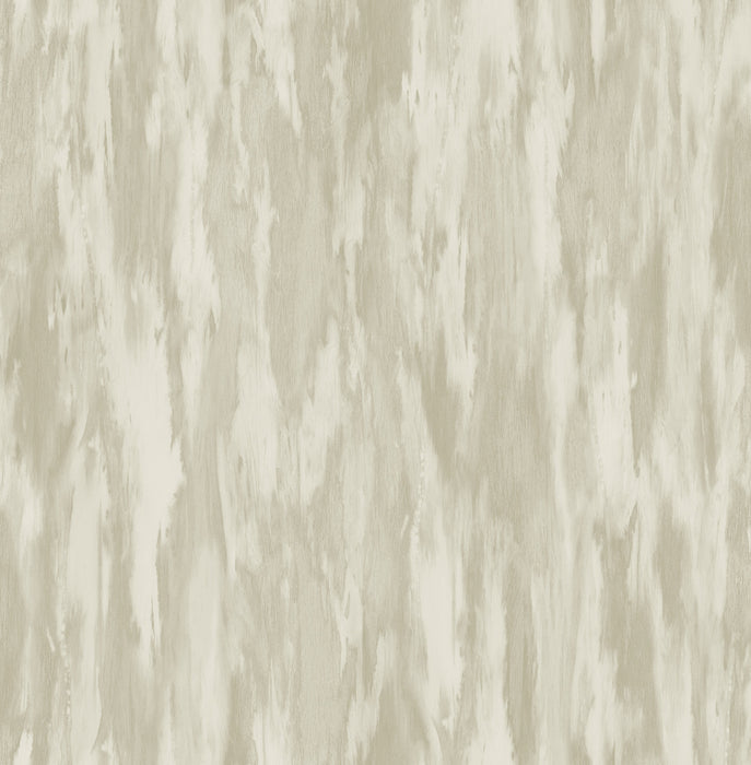 Seabrook Designs Stria Metallic Champagne And Greige Wallpaper Sample FI71707