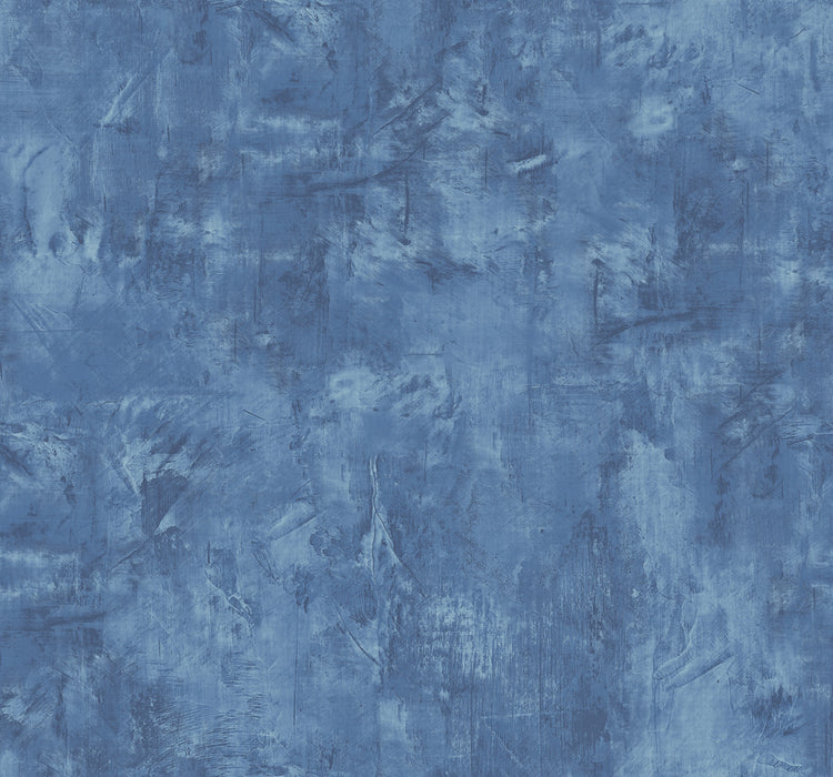 Seabrook Designs Vinyl Faux Denim Blue Wallpaper Sample FI72122