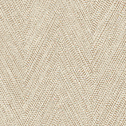 York Thatched Chevron Terracotta Wallpaper FM1053