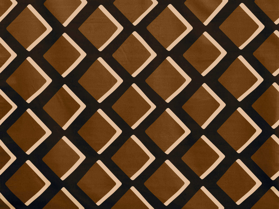 Pierre Frey Diamonds Terracotta Fabric F3213004