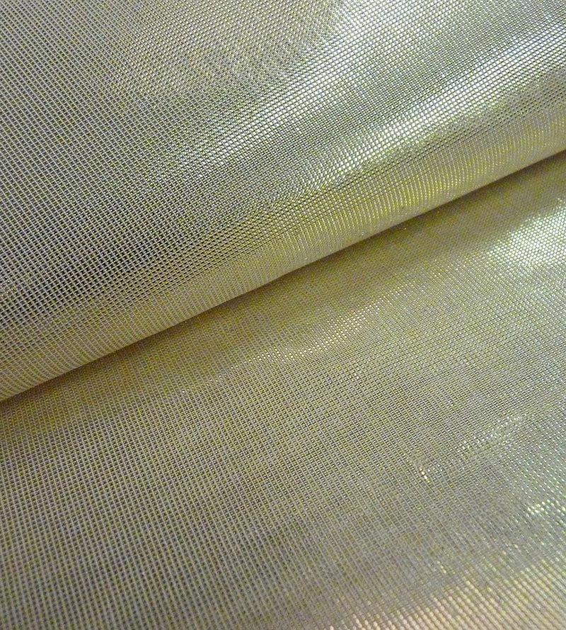 Old World Weavers Voile Lame Gold Fabric Sample FT 00041380