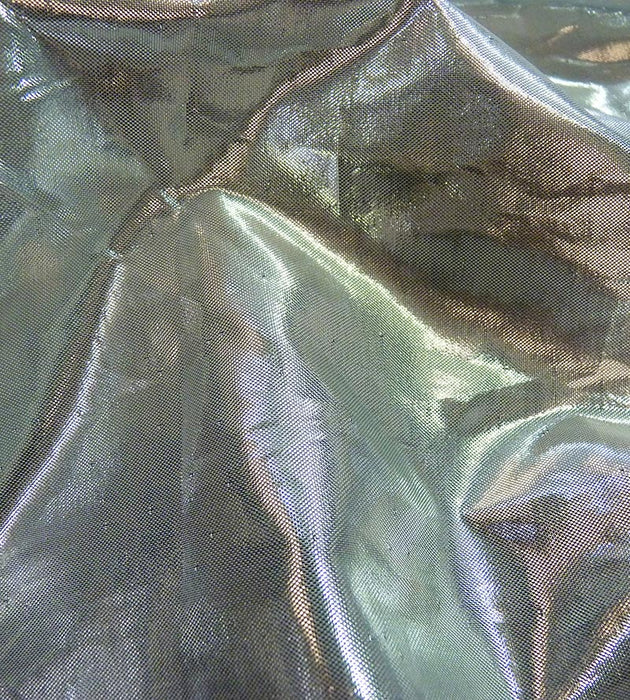 Old World Weavers Voile Lame Silver Fabric FT 00051380