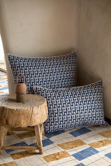 Pierre Frey Tao Indigo Fabric F3817003