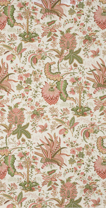 Braquenie Marquis De Seignelay Coral/Leaf Wallpaper BP208002