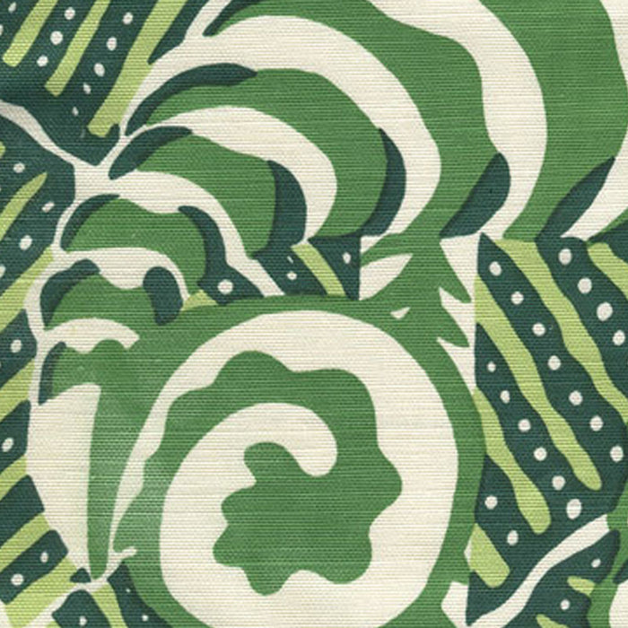 Alan Campbell Ferns Greens Fabric Sample AC100-11