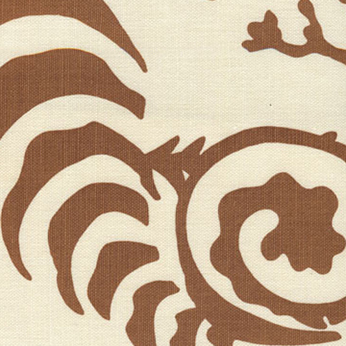 Alan Campbell Ferns Uni Cinnamon Fabric Sample AC101-38