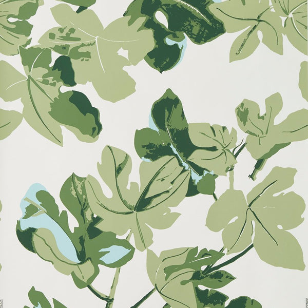 Peter Dunham Fig Leaf Original On White Wallpaper Sample 151FIG02