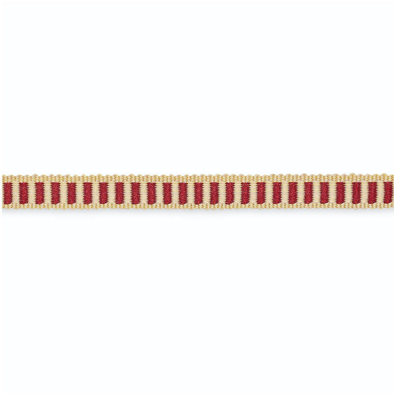 Schumacher Claudine Cotton Gimp Claret/Antique Gold Trim G500-3