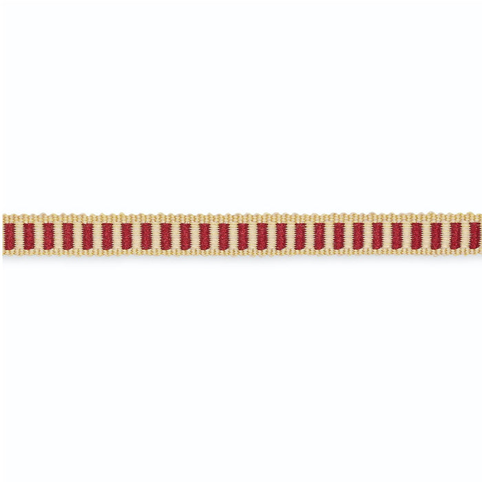 Schumacher Claudine Cotton Gimp Claret/Antique Gold Trim Sample G500-3