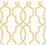 York Hourglass Trellis Yellow Wallpaper GM7518