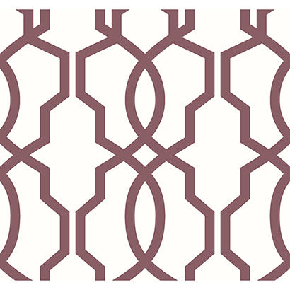 York Hourglass Trellis Red Wallpaper GM7520