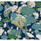 York Lotus Pond Navy Metallic Wallpaper GO8295