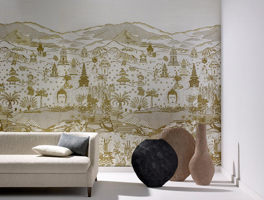 Pierre Frey Padang Padang Mordore Wallpaper Sample FP527001