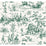 York Seasons Toile Dark Green Wallpaper GR5924