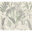 York Fernwater Cranes Black & Green Wallpaper GR5952