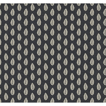 York Leaf Pendant Black Wallpaper GR5965