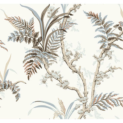 York Enchanted Fern Beige & Grey Wallpaper GR5992