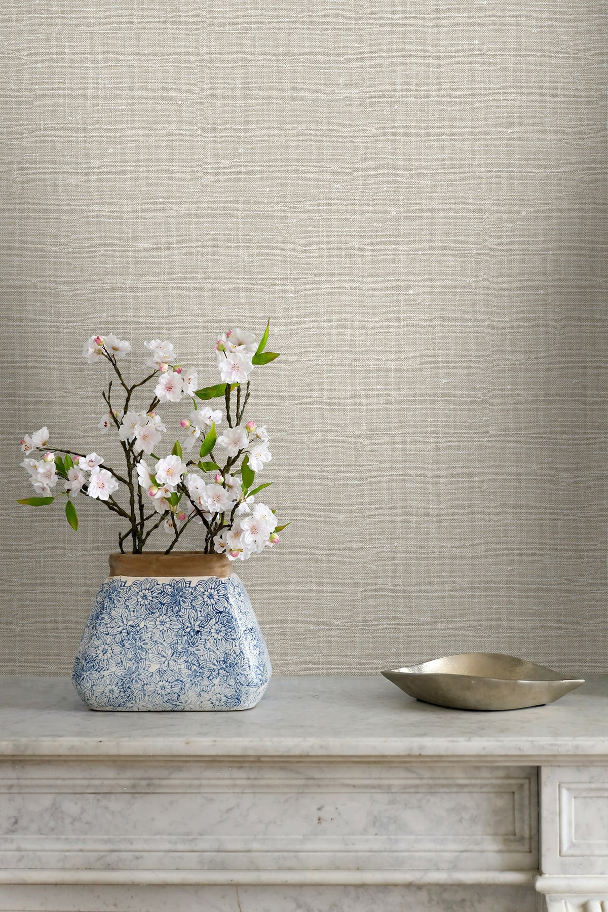 Seabrook Designs Nomi Flax Wallpaper GT30005