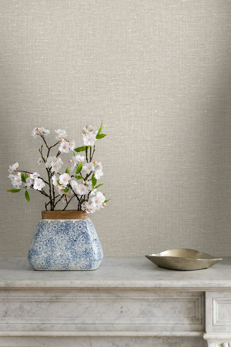 Seabrook Designs Nomi Flax Wallpaper Sample GT30005