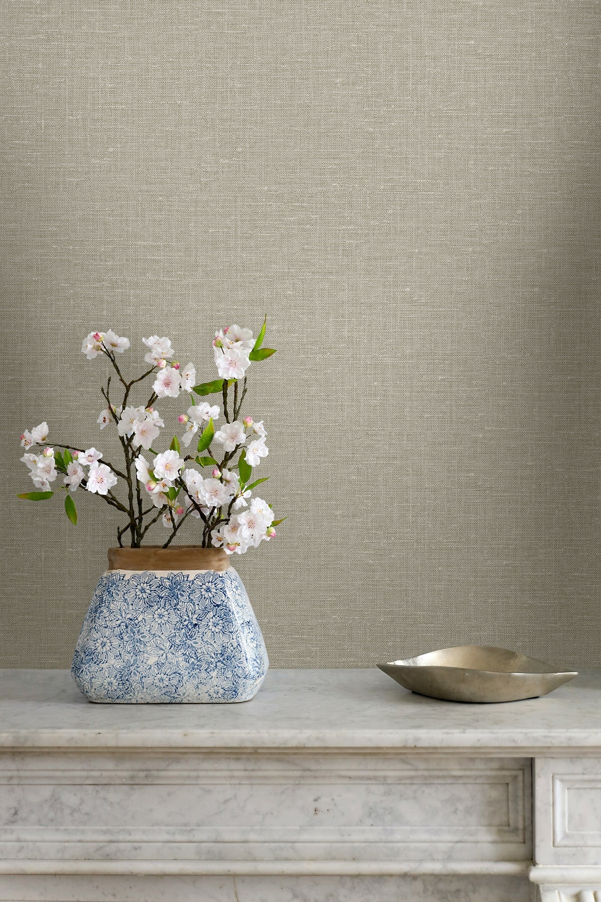 Seabrook Designs Nomi Taupe Wallpaper GT30026