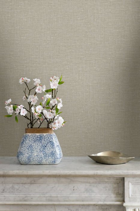 Seabrook Designs Nomi Taupe Wallpaper Sample GT30026