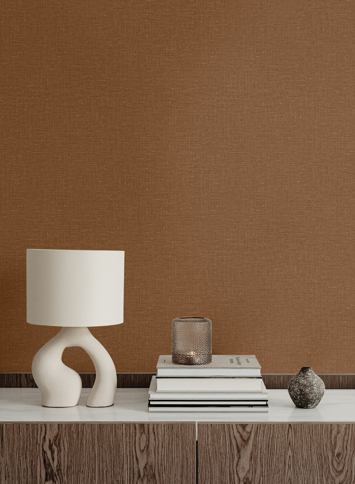 Seabrook Designs Nomi Cinnamon Wallpaper GT30036